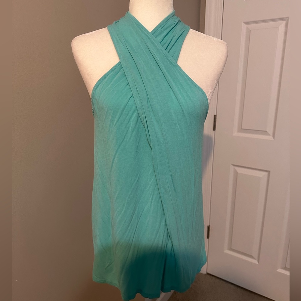 NWT Michael Stars Twisted Front Halter Top